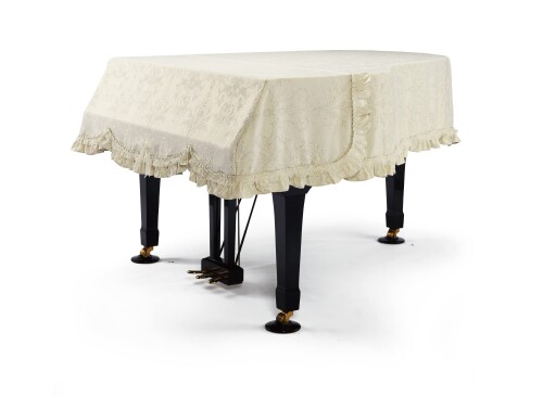 アルプス/グランドピアノカバー/G-VX/ヤマハC1用/日本製 ジャガード織アイボリー系ダマスク柄