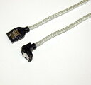 親和産業 SATA3Gスマートケーブル ストレート-下L型100cm ラッチ付 SS-SASC-SL10L SS-SASC-SL10L(2)