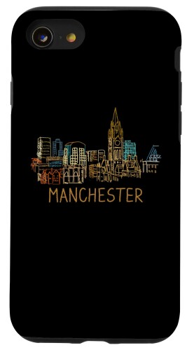 イギリス マンチェスターシティ イギリス お土産ギフト 男性 女性 スマホケース iPhone SE (2020) / 7 / 8 用