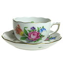 Herend カップ_ソーサー ホワイト 200cc チューリップの花束 BT-1 724
