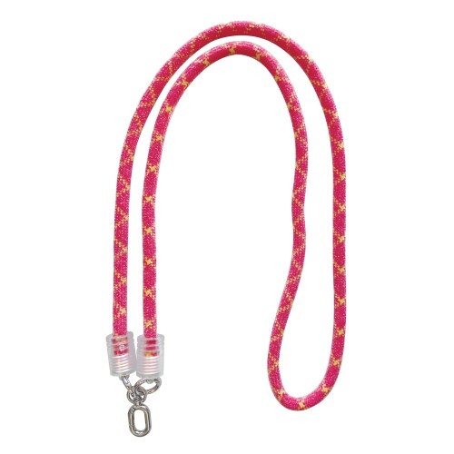 サンクレスト もこもこショルダーストラップ ピンク×イエロー iSB-ST75