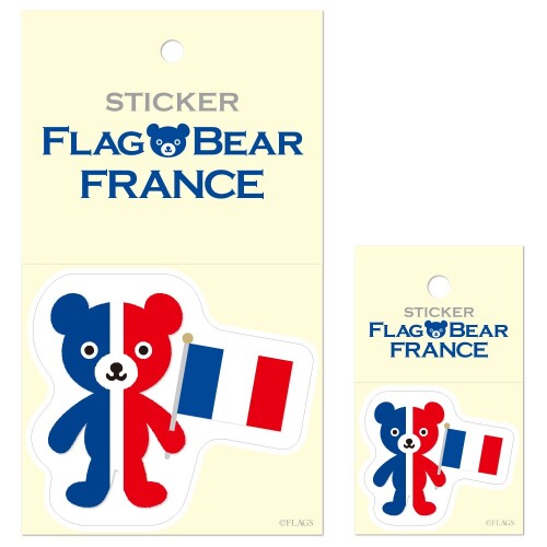 Rakuten - ムーングラフィックス ステッカー 国旗 クマ フランス SET123