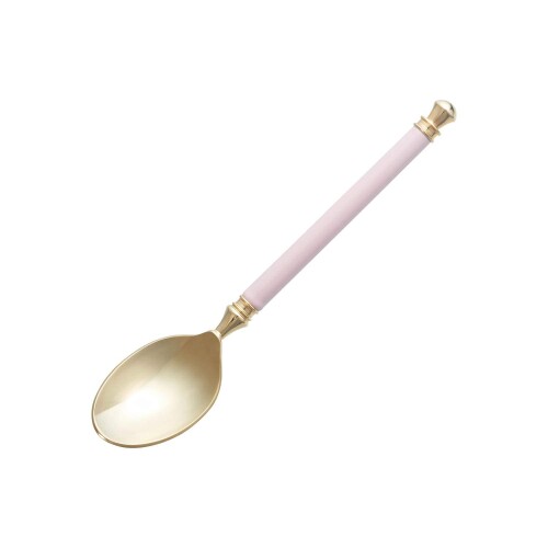 Noritake ノリタケ ティー スプーン 12.5cm アルミナ磁器ハンドルカトラリー 1本 ピンク 真鍮(金メッキ) / 柄 アルミナ磁器 12Y/ALH37
