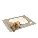 サンベルム(Sanbelm) 犬用 猫用 トイレの下に敷くマット アイボリー 70×56cm PallyPallyPET はっ水加工なのに洗濯機で洗える トイレシーツ・トイレトレイの下に敷ける PT5309(4)