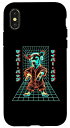 iPhone X/XS サイバー・パップファニー・ジャパニーズ・チワワ・サイバーパンク・ヴェイパーウェーブ スマホケース