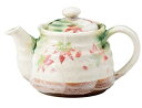 宗峰窯 陶器 ポット 織部春秋 (アミ付) 420cc 482-08-403