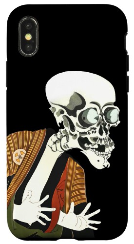 iPhone X/XS 相馬の古内裏 妖怪がしゃどくろと戦う大宅太郎光圀 浮世絵 歌舞伎 かぶき 歌川 国芳 東洲斎写楽作 大谷鬼次の奴江戸兵衛 スマホケース