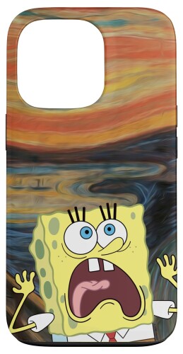 スポンジボブ スクウェアパンツ スクリームペイント スマホケース iPhone 13 Pro 用