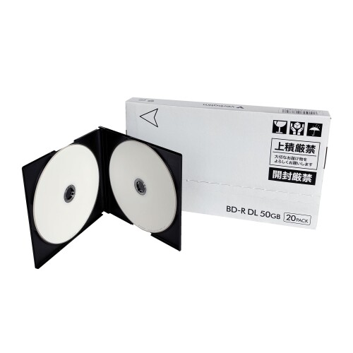 Verbatim �С��٥����� 1��Ͽ���� BD-R DL 50GB 20�� 5mm�ĥ��󥹥�ॱ���� ���󥯥����åȥץ���б��ʥۥ磻�ȡ� ����2�� 1-6...