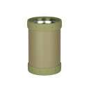 パール金属 真空断熱 保冷 缶ホルダー 缶クーラー タンブラーにもなる 2WAYタイプ 350ml缶用 アウトドア カーキ D-5720