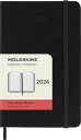 モレスキン(Moleskine) 手帳 2024 年 1月始まり 12カ月 デイリー ダイアリー ハードカバー ポケットサイズ(横9cm×縦14cm) ブラック DHB12DC2Y24