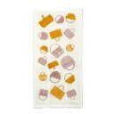 藤栄(FUJIEI) ハーフサイズ かや織りふきん 28×14cm かご | 蚊帳生地ふきん テーブル 食器 台ふき 14枚重ね ふんわり やわらか 速乾 吸水 プチギフト ご挨拶 日本製 HS-003