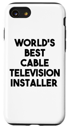 iPhone SE (2020) / 7 / 8 世界最高のケーブルテレビインストーラー スマホケース iPhone SE (2020) / 7 / 8 世界最高のケーブルテレビインストーラー スマホケース
