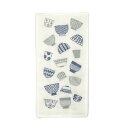 藤栄(FUJIEI) ハーフサイズ かや織りふきん 28×14cm お茶碗 | 蚊帳生地ふきん テーブル 食器 台ふき 14枚重ね ふんわり やわらか 速乾 吸水 プチギフト ご挨拶 日本製 HS-001