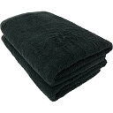 コットンタウン(Cottontown) スーピマコットン バスタオル ブラック 60×120cm 2枚セット 綿100% タオル 中厚手