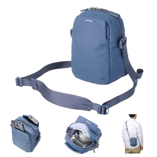 ハクバ HAKUBA カメラバッグ +SHELL ストリームAZ (ショルダーポーチ ネイビー) ガジェットポーチ mannishboy-24714212 マニッシュボーイ パッケージ画像