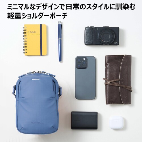 ハクバ HAKUBA カメラバッグ +SHELL ストリームAZ (ショルダーポーチ ネイビー) ガジェットポーチ mannishboy-24714212 マニッシュボーイ サンプル画像3