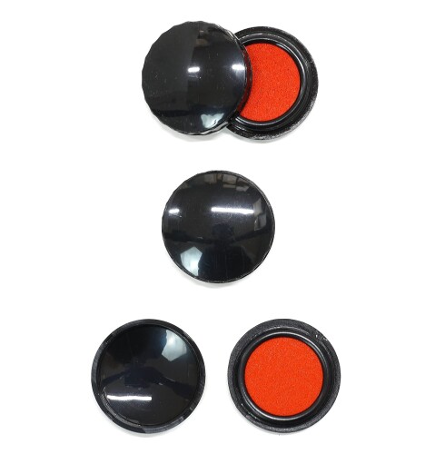 タキザワ Φ42ネジ式朱肉 盤面Φ28mm 6個パック SG-SHU006-6