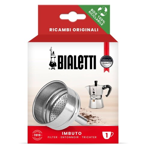 Bialetti (ビアレッティ) 純正スペアパーツ モカエキスプレス 1カップ用 ろうと(ファンネル) 純正交換パーツ