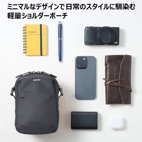 ハクバ HAKUBA カメラバッグ +SHELL ストリームAZ (ショルダーポーチ ブラック) ガジェットポーチ mannishboy-24714264 マニッシュボーイ サンプル画像3