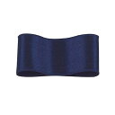 RibbonBon シルクダブルサテンリボン #027 ネイビー 12mm幅 巻(30m) 9サイズ50色展開