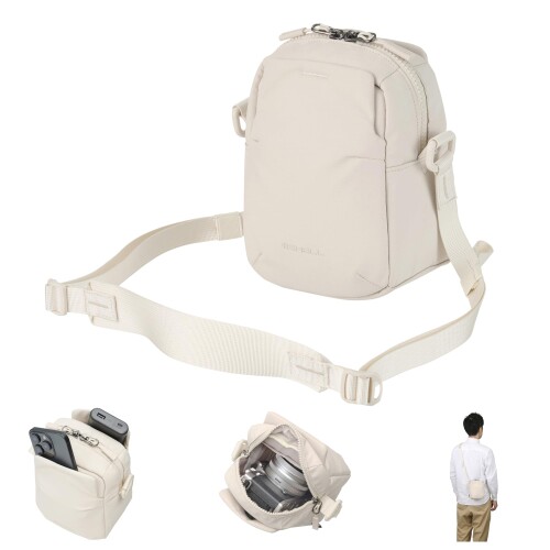 ハクバ HAKUBA カメラバッグ +SHELL ストリームAZ (ショルダーポーチ アイボリー) ガジェットポーチ mannishboy-24901570 マニッシュボーイ パッケージ画像