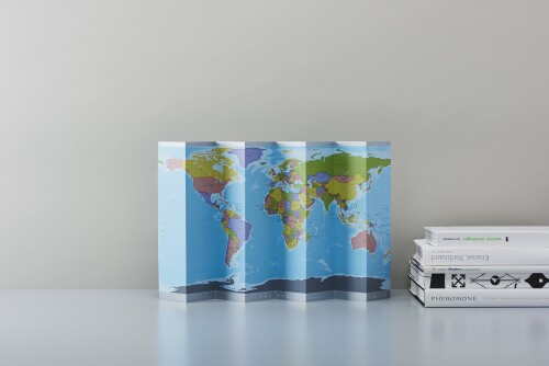 ジオグラフィア 世界地図 自立式 ベーシック M-BA