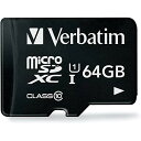 バーベイタム(Verbatim) microSD 64GB 最大90MB/s UHS-1 U1 class10 アイ・オー・データ機器による安心の国内サポート スマートフォン タブレットの写真や動画保存に MXCN64GJVZ5(2)
