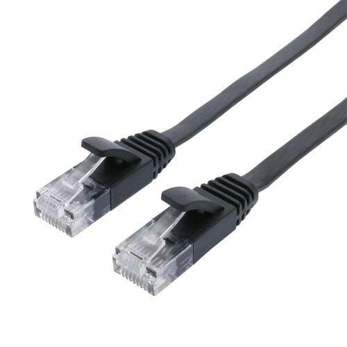 ミヨシ MCO LANケーブル CAT6A 対応 爪が折れにくいカバー フラットタイプ 10m cat6a cat6 cat5e 対応 RJ-45 10Gbps/500MHz ゲーム テレビ 各光回線に対応 ブラック ZC6A-F10BK
