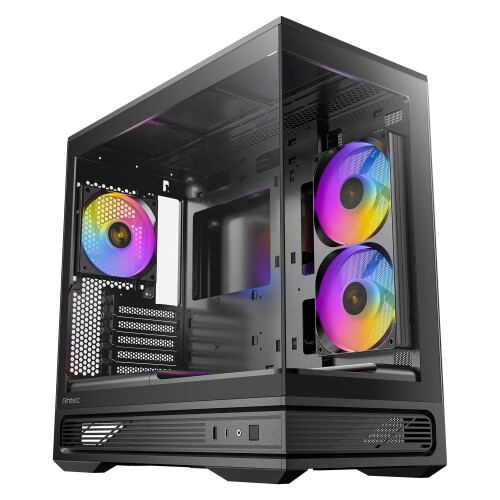 ANTEC C2M ARGB ブラック PCケース 前面と側面に強化ガラスパネルを搭載した冷却型ミニタワーPCケース CONSTELLATION SERIES Compact MicroATX Case