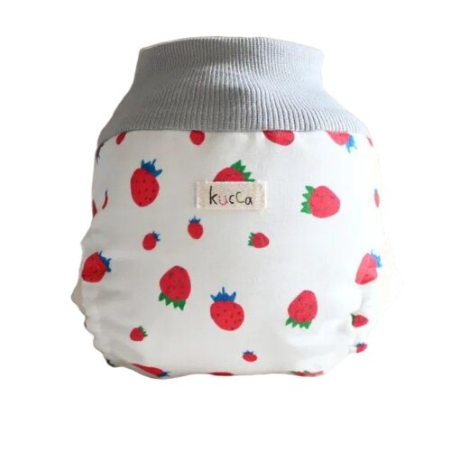 kucca(クッカ) 布おむつカバー パンツ型カバー Miss Strawberry Crazy Mサイズ 22W...