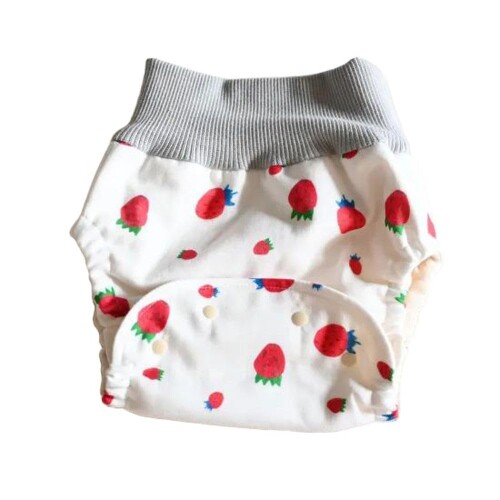kucca(クッカ) 布おむつカバー パンツ型カバー Miss Strawberry Crazy Mサイズ 22W...