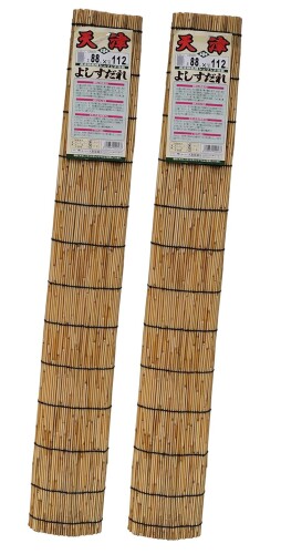 天津 すだれ 約88×112cm 中 日除け 目隠し 風通し良好 水勘製簾所