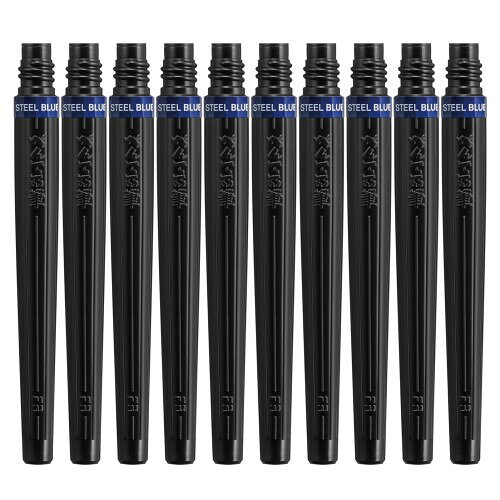ぺんてる 筆ペン カートリッジ アートブラッシュ XFR-117 スチールブルー 10本 サイズ/重さ:45X13×190mm/9g 本体サイズ/重さ:Φ13×123mm/9g 材質:再生PE アートブラッシュ カートリッジ インキ色:スチールブルー 対応商品:(XGFL) 【10本セット】 商品コード20082195172商品名ぺんてる 筆ペン カートリッジ アートブラッシュ XFR-117 スチールブルー 10本型番XFR-117(10)サイズ10本カラースチールブルー※他モールでも併売しているため、タイミングによって在庫切れの可能性がございます。その際は、別途ご連絡させていただきます。※他モールでも併売しているため、タイミングによって在庫切れの可能性がございます。その際は、別途ご連絡させていただきます。