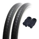 シンコー 20インチ 自転車 タイヤ チューブ 各2本セット ペア巻 スタンダードタイヤ 20×1 3/8 ブラック W/O SR172 60315