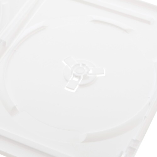 COMCOM 14mm厚DVDトールケース 2枚収納 白 25個セット CS-DVDT2-25WH