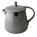 フォーライフ ティーポット 陶器 ティーバッグ用 354ml 2杯用 電子レンジ・食洗機対応 新生活 引っ越し祝い グレー ティーバッグティーポット 403Gry
