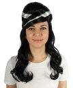 Wigs2you 女性 H-5831 のフランケンシュタインの花嫁のロングブラックとホワイトコスプレウィッグは その機会に最適で 防炎合成繊維です