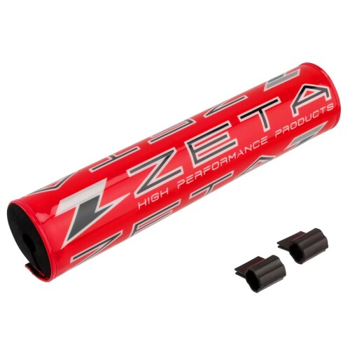 ジータレーシング(ZETA RACING) スタンダード (254mm) COMPバーパッド 対応ブレース径:[ファイ]12mm~[ファイ]14mm レッド 簡単取付け 怪我リスク軽減 ダートフリーク Dirtfreak F5185(旧品番:ZE47-9133)