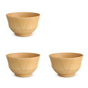 J-kitchens 木製 汁椀 木彩 ナチュラル 椀 L 3個セット Φ12.5 x 7.5cm