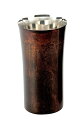 アサヒ シングルカップ S 240ml 漆麿 黒漆流し 和紙コースター付(新潟県:研磨技術・石川県:山中塗・福井県:越前和紙)桐箱入 ギフトパッケージ仕様