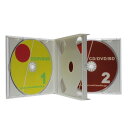 CDケース 日本製 PS24mm厚 2枚収納マルチCDケース ホワイト 3個 CD/DVD/ブルーレイケースにも最適(2)