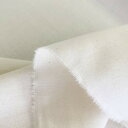 布人倶楽部 多用途生地 110cm幅 綿100% 無地シーチング (ネップ残しの生成り, 3m)