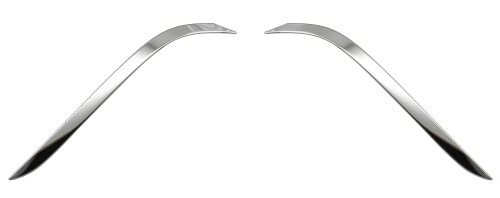 BRIGHTZ ハリアーハイブリッド AXUH80 AXUH85 超鏡面ステンレスメッキフロントグリルサイドモール 2PC XUH80 XUH85 UH80 UH85 H80 H85 80 85 ハリアー ハリヤー ハイブリッド ハイブリット