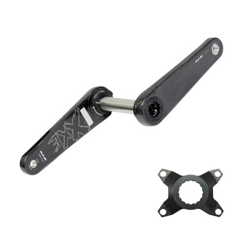 ELILEE (エライリー) X310 カーボンクランクアーム チタニウムスピンドル(24mm) 155mm カーボンチェーンリングアダプター 4bolts-110bcdセット