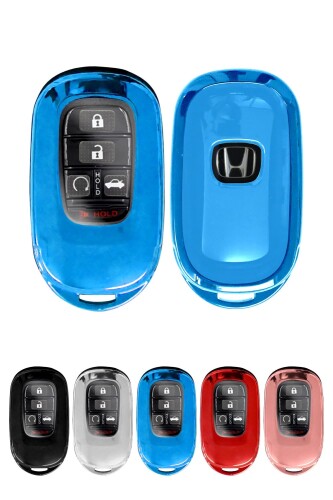 (DriveLife) ドライブライフ スマートキーケース ホンダ キーケース キーチェーン シビック FL1 FL4 FL5 ステップワゴン RP6 RP7 RP8 車 スマートキー KEYHO17 ブルー 1個入り