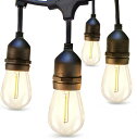 AKIRARI ストリングライトコード 延長コード 5M 屋外 7個ソケット 7個LED電球付き 防雨 E26電球 クリスマス 結婚式 パーティー 屋外照明 ガーデン 電飾 ハロウィン 連結可能 PSE認定 延長ケー