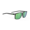 (RUDYPROJECT) サングラス OVERLAP オーバーラップ クリスタルアッシュフレーム ポラール3FX HDR マルチレーザーグリーンレンズ SP7...