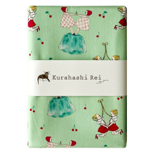 くらはしれい カットクロス (さくらんぼ) Kurahashi Rei ファブリック 145cm × 50cm KRF22