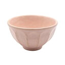 美濃焼 カネコ小兵 「 リンカ 」 飯碗 お茶碗 桃色 ピンク 練輪花 直径約11×高さ6.5cm 電子レンジ 食洗機対応 日本製 555-0211